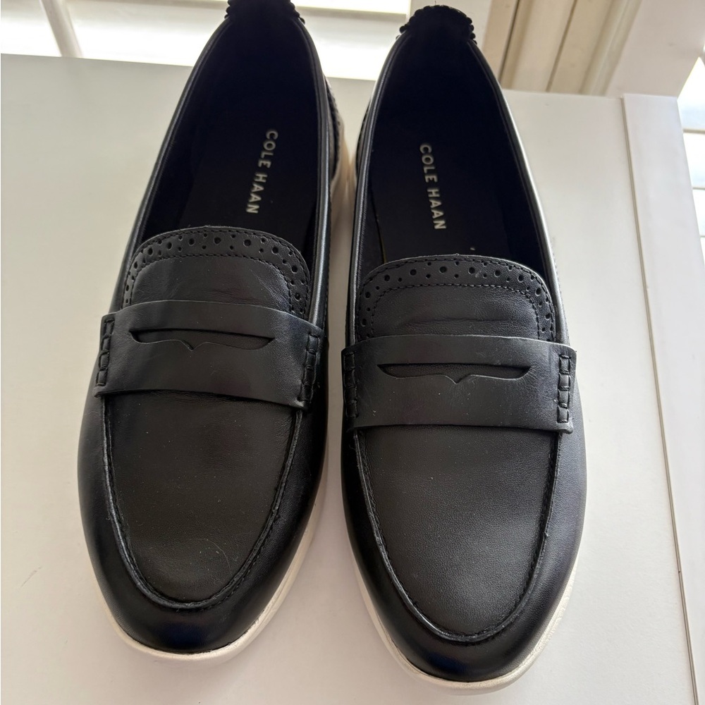 Cole Haan Black Leather Loafers
